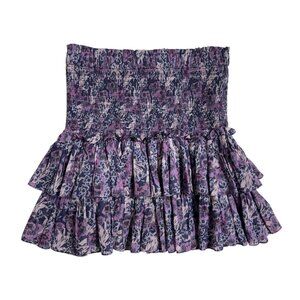 Isabel Marant Étoile Purple Floral Skirt (M)